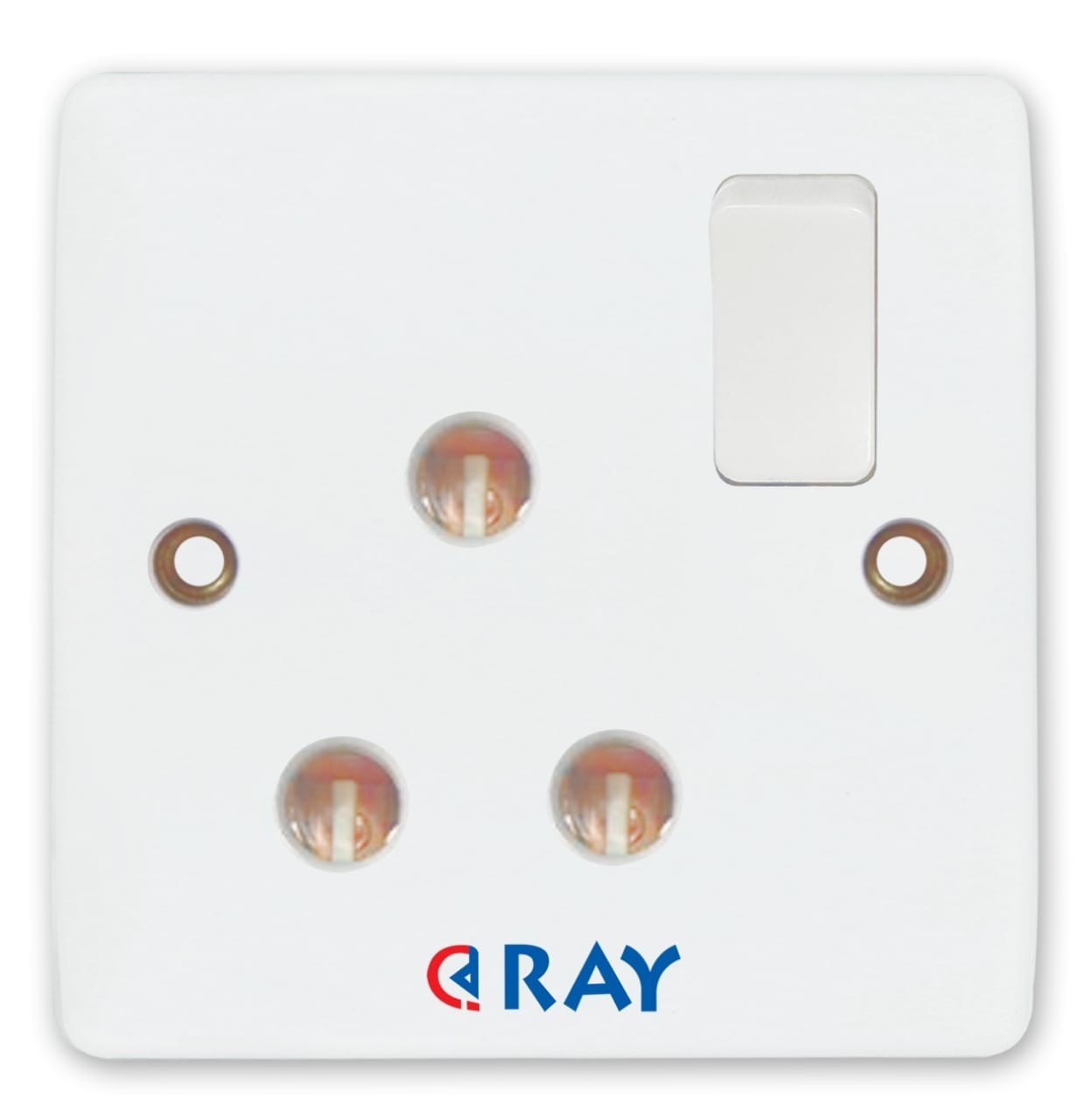 3-Pin Round Socket (AC, 13 Amp)